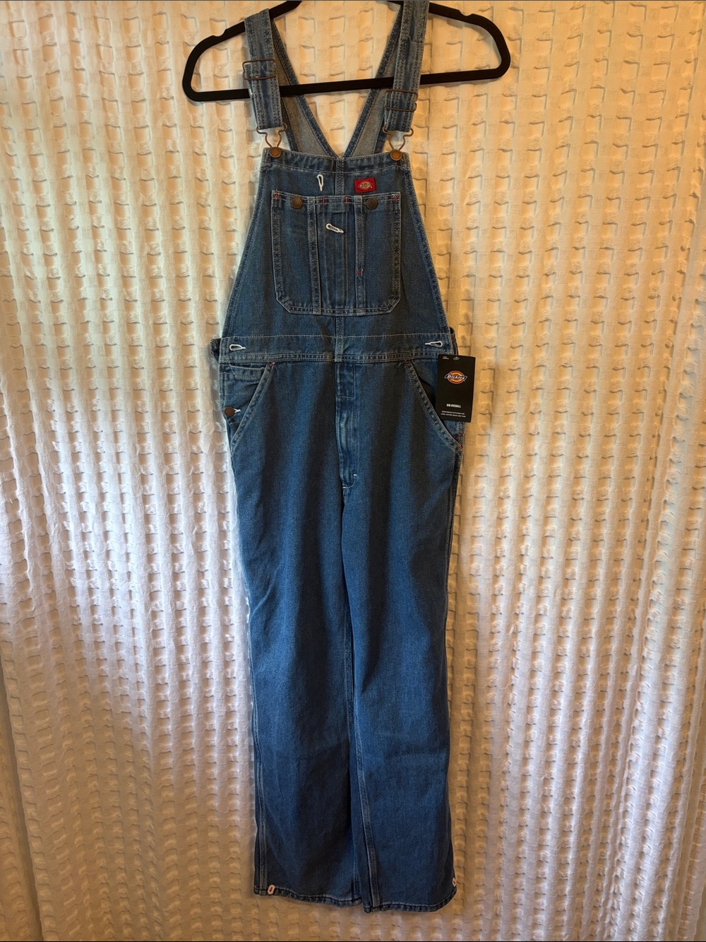 Dickies women’s Blue Denim Relaxed Overalls